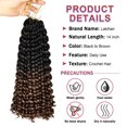 thumbnail image 6 of Lakihair 14 inch 3 Pcs Curly Crochet Hair for Black Women Passion Twist Crochet Braiding Hair (1B/30), 6 of 6