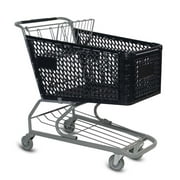Large Plastic Shopping Cart - Black