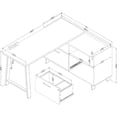 thumbnail image 5 of Kozack L-Shaped Desk with Power Bar Gray Oak South Shore, 5 of 6