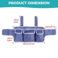 thumbnail image 7 of Lefeke Folding Walker Basket With Zipper,Walker Bag For Seniors, Bed Armrest Bag , Large Capacity Waterproof  Durable, Best Gift Of Walker Accessories(Not For Rollator Walkers)(Blue)), 7 of 7