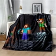 thumbnail image 6 of Soft and Warm M-Minecraft Blanket Featuring My World Sandbox Game Characters 3D Print Fleece Throw Blanket, 6 of 9