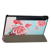 Case For Apple iPad Pro (11 inch) 2024 Thin Lightweight Trifold Stand Magnetic Closure PU Leather Hard Shell Folio Hybrid Protective Tablet Cover [ Blooming Floral ]