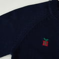 thumbnail image 5 of NAISIBABY Girls Cardigan Sweater, Christmas Embroidery Button-Up Long Sleeve Fall Winter Knit Tops Outwear Dark Blue 6T, 5 of 6