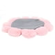 thumbnail image 5 of Estera de cama de lana suave para mascotas con forma de flor, estera para dormir para mascotas, cojín, cama redonda para perros, gatos, cerdos, gris S, 5 of 5