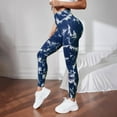 thumbnail image 1 of MKLEKYY Pantalones deportivos para mujer, nuevos pantalones de yoga teñidos sin costuras, pantalones ajustados de cintura alta para fitness, mallas para correr color melocotón para mujer, 1 of 3