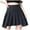 D Black, variant on Elainilye Fashion Pleated Skirt Fancy High-Waist Slim Elastic Casual Pleated Frilly Skirt,Black