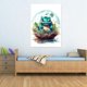 thumbnail image 3 of Anime Pokémon Canvas Painting Pikachu Squirtle Charmander Poster Watercolor Art Wall Cartoon Bubble Mural Room Decoration Gifts, 3 of 5