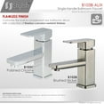 thumbnail image 3 of Stylish Single-Handle Brushed Nickel Bathroom Faucet Height 6" B-103B, 3 of 11