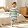 thumbnail image 5 of KPOPLK Toddler Baby Boy Clothes Fall Winter Outfit 2Pcs Loungewear Long Sleeve Pullover T-Shirt and Relax Fit Pant Clothing,Size 5-6 Years, 5 of 9