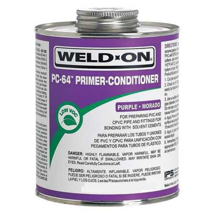 WELDON 13999 PC64 Purple PrimerConditioner PVC/CPVC 1/2 Pint