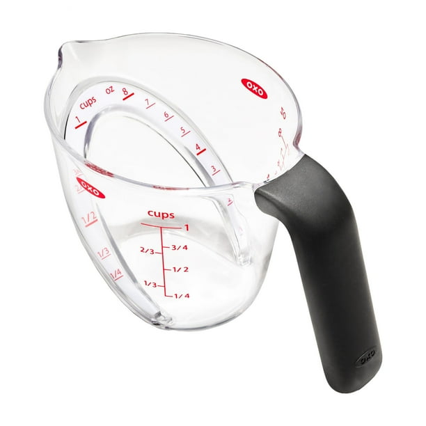 Vaso medidor OXO Good Grips, 250 ml, superficie angular de 1 taza
