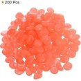thumbnail image 3 of MECCANIXITY 200pcs Glow Rocks 13-17mm Glow Pebbles Decoration in The Dark Luminous Stones Decor DIY Decorative Orange for Garden, Potted Plant, Fish Tank, 3 of 8