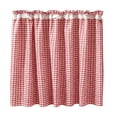 thumbnail image 2 of Feledorashia Cabinet Curtain, Short Cupboard Cover, Decorative Privacy Panel for Open Shelving Kitchen Cabinet Utility Nook and Storage Area, Soft Fabric Panel with Gathered Top Edge and Hooks, 2 of 6