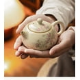 thumbnail image 4 of Chinese Kettle Ru Kiln Ceramic Open Teapot Peach Blossom Yellow Teapot Tea Ceremony Set Milk Oolong Tea Type, 4 of 12