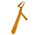 thumbnail image 4 of Mens Solid Pumpkin Gold Ties Necktie, 4 of 5