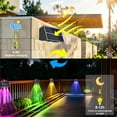 thumbnail image 5 of 2Pcs Solar Fence Lights, Outdoor Waterproof RGB Color Glow LED, Solar Wall Lights Up and Down Lighting for Pool, Rail, Porch, Backyard, Deck Railing, Garden, 5 of 7