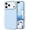Light Blue, variant on Smooth Liquid Silicone Case for iPhone 16 Pro 6.3", Shockproof Protective Phone Cover,Raspberry