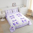 thumbnail image 4 of Erosebridal Dreamy Cherry Comforter Sets Queen Size, Cartoon Bow Comforters & Duvets, Princess Style Decor, Reversible 3 Pieces, 4 of 8