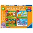 thumbnail image 1 of Rompecabezas Ravensburger Mi Primer ¿Dónde Vivimos? 6-12 piezas, 1 of 9
