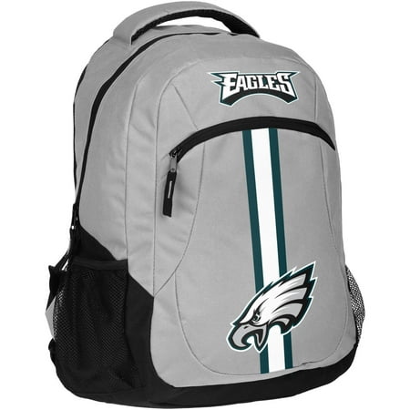 Football Backpack - Forever Collectibles NFL Philadelphia Eagles Action Stripe Logo Backpack