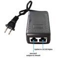 thumbnail image 2 of Adaptador de inyector POE de 48 V Fuente de alimentación 10/100 Mbps compatible con IEEE 802.3af para la mayoría de los teléfonos Cisco/Polycom/Aastra y más, 2 of 5
