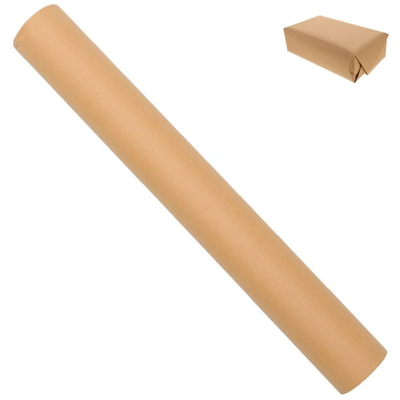 HLONK 1 Roll Wrapping Paper Craft Paper Brown Kraft Paper Roll DIY Crafts Making Paper
