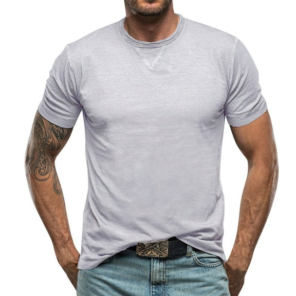 Men Blouses Men Shirt Workout Tops Work Casual Polyester Long Sleeve Sweaters Juniors Scrub Top Polyester Spandex Long Sleeve Thin Shirt Work Shirts Construction Small plus Size Top Fitted White L