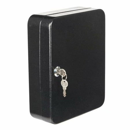 Metal Storage Box Key Box Metal Safe w/Tag Storage Wall Mount Case Cabinet for Home Store Dorm Office Shop ()