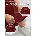 thumbnail image 6 of Sweatpants Women Fall Fashion Baggy Joggers Workout Lounge Comfy High Waisted Athletic Sweat Pants Wine Red L, 6 of 7
