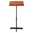 thumbnail image 2 of Oklahoma Sound Portable Presentation Series Metal Lectern Stand in Cherry, 2 of 8