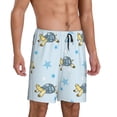 thumbnail image 2 of Sikiie Cartoon Turtle Mens Pajama Shorts, Lightweight Lounge Pant with Pockets Soft Sleep Pj Shorts for MenLarge, 2 of 6