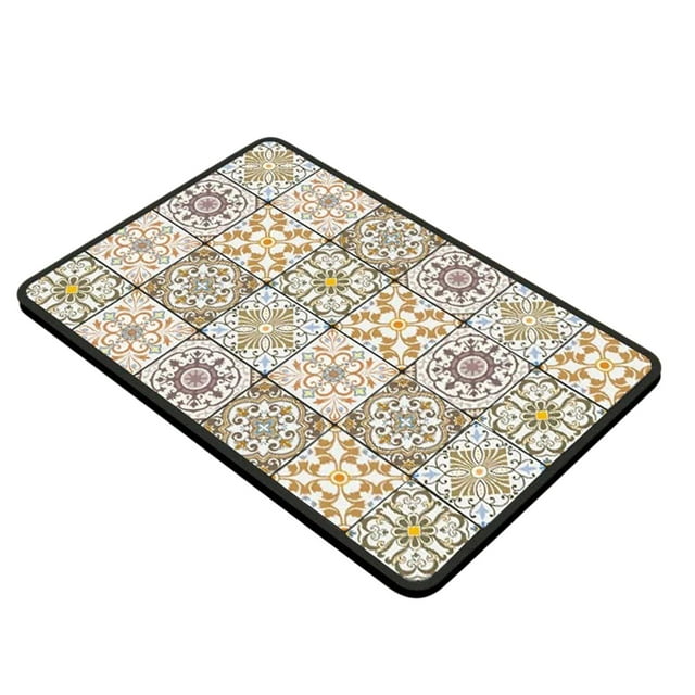 Fiudx Tapete de Drenaje para Cocina, Diseño de Aislamiento Antideslizante, Absorbente de Agua, Resistente Al Calor para Placas Calefactoras, Multiusos, Encimera de Cocina, Estación de Café, Fácil de