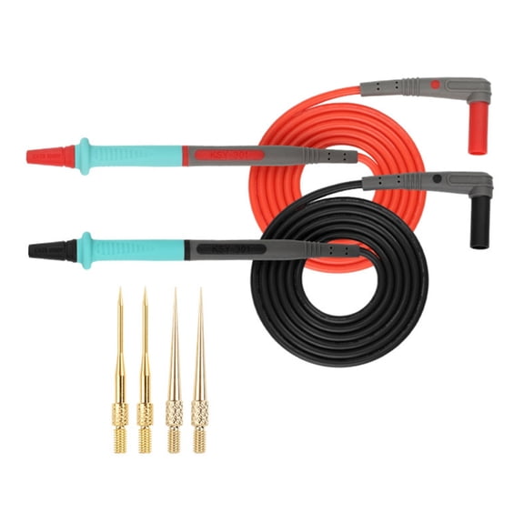 Multimeter Test Leads Probes Replaceable Fine Tip Needle Tip For Precise Testing