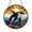 Acrylic 3.5 Inch, variant on Orca Whale Stained Glass Suncatcher Window Hanging, Ocean Sunset Light Catcher Decor, Nautical Coastal Home Accent Gift