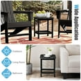 thumbnail image 6 of Giantex Small Side Table, Weather Resistant Square Tea Table, Beside End Tables(2, Black), 6 of 6