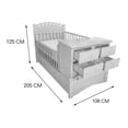 thumbnail image 4 of Cuna Cama De Madera Emy Tabaco, 4 of 4