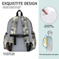 thumbnail image 5 of Highland Cow and Calf Print Backpack for School, Cute School Bag with Adjustable Shoulder Straps and Padded Back, 13.4"x11"x4.7", 5 of 5