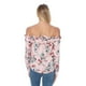 thumbnail image 4 of Blusa Mujer Casual Floreada Hombros descubiertos Manga larga Rosa Palassi 3631, 4 of 7