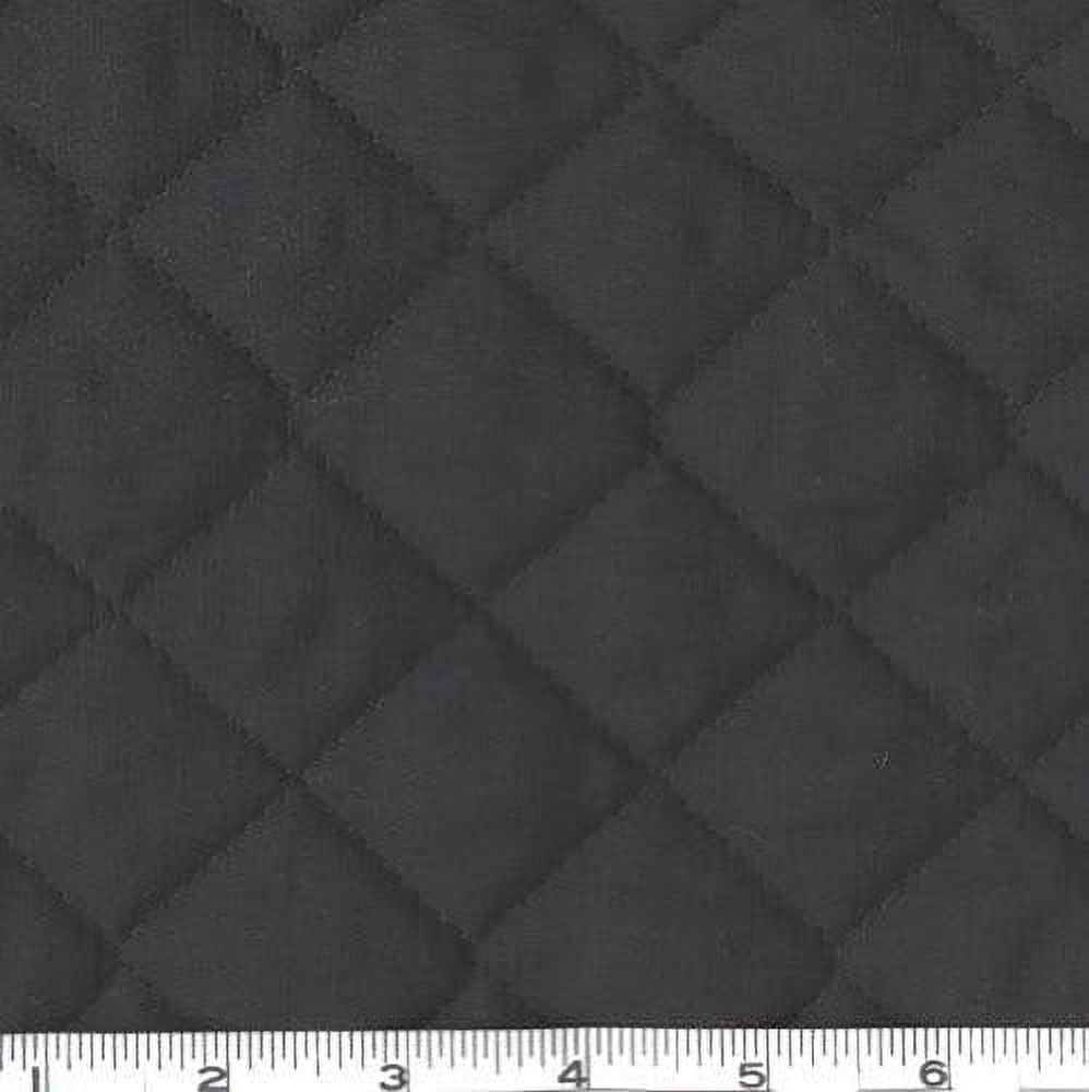 DoubleSided Quilted Broadcloth Black, Fabric By The Yard