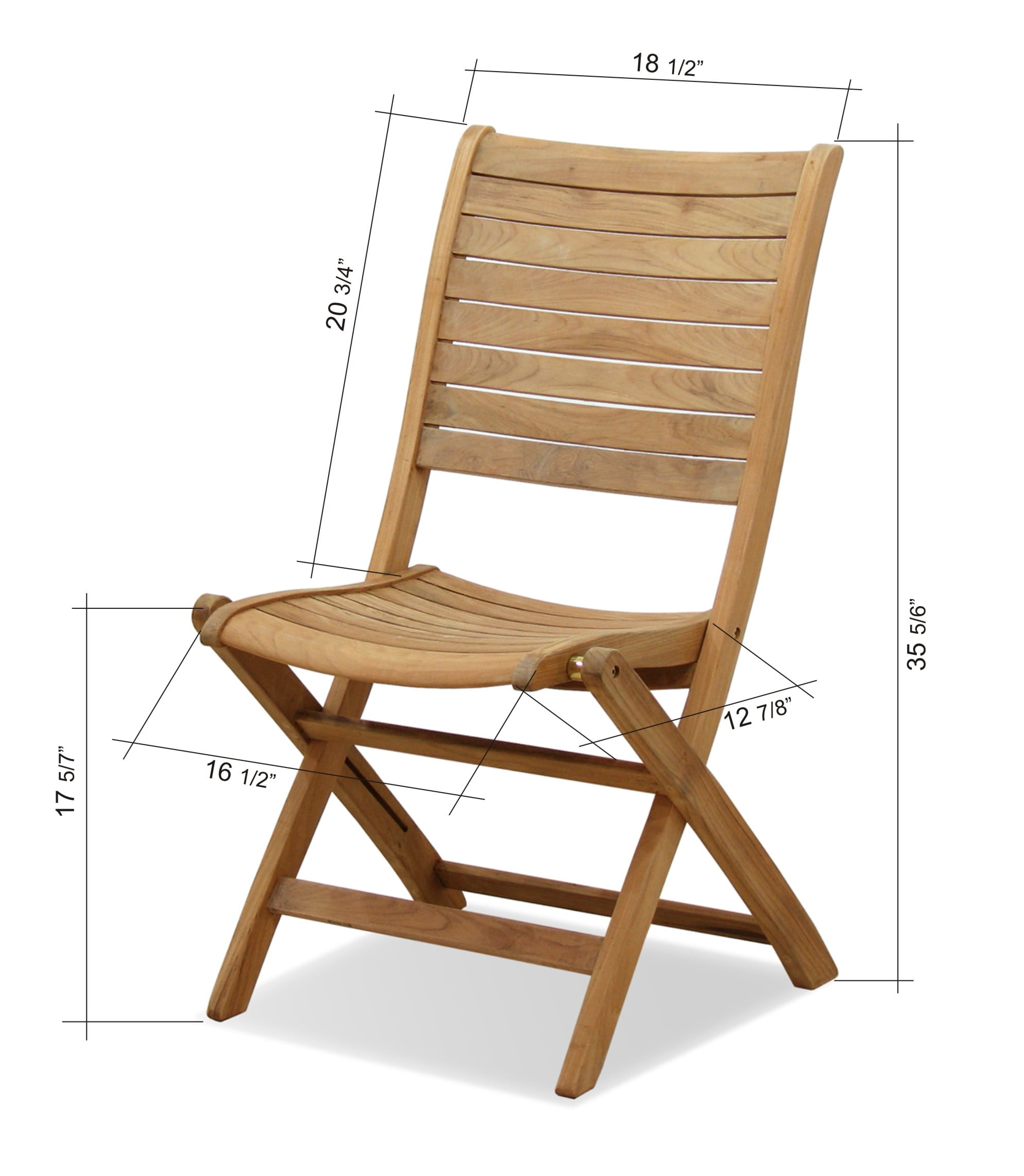 varese teak patio folding armchair set 2 pcs