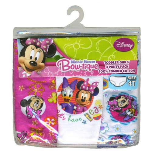 Disney Toddler Girl Underwear, 3-Pack