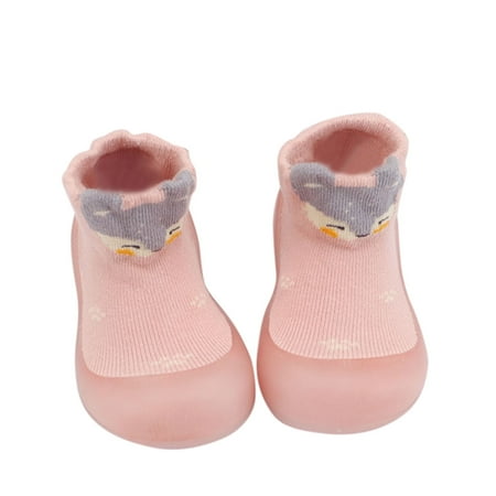 Baby Shoes Girl Formal Indoor Animals Cute First Walkers Casual Elastic Socks Shoes Toddler Girl Sneakers Size 26