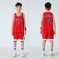 thumbnail image 5 of 1 Pcs Basketball Uniform Set No. 23 Bulls Michael Jordan, 5 of 5