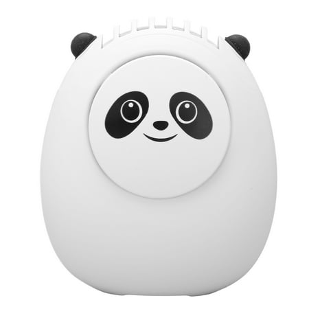 

Portable Neck Fan with Adjustable Lanyard Bracket USB Rechargeable Hands Free 3 Wind Speed Mini Hanging Neck Fan for Outdoor White