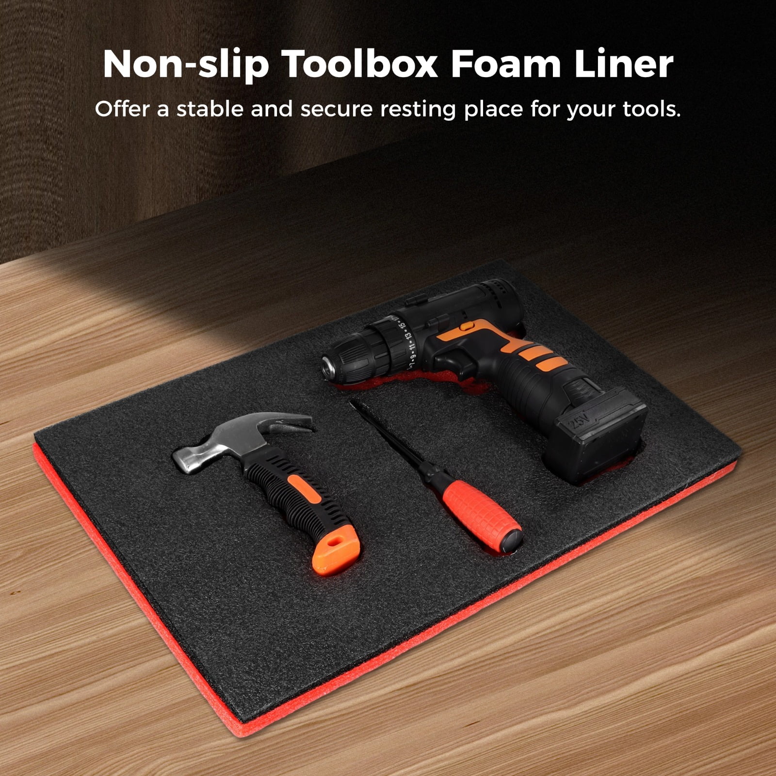 6 Pcs Tool Box Foams, Tool Box Foam Liners, Adjustable Tool Foam Organizers, Non-Slip EPE Toolbox Mats for Storage, Cuttable Foam Sheets, 18.1×11.8×1"