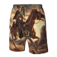 thumbnail image 4 of Fotbe Western Skeleton Cowboy Horse Trajes de Baño Estampados para Hombre, Shorts de Verano de Secado Rápido, Ropa de Playa, Bañadores-Small, 4 of 6