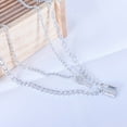 thumbnail image 4 of Grofry Women Necklace Smooth Two Layers Key And Lock Pendant Hollow Chain Retro Stainless Individual Clavical Necklace Neck Decoration Jewelry, 4 of 8