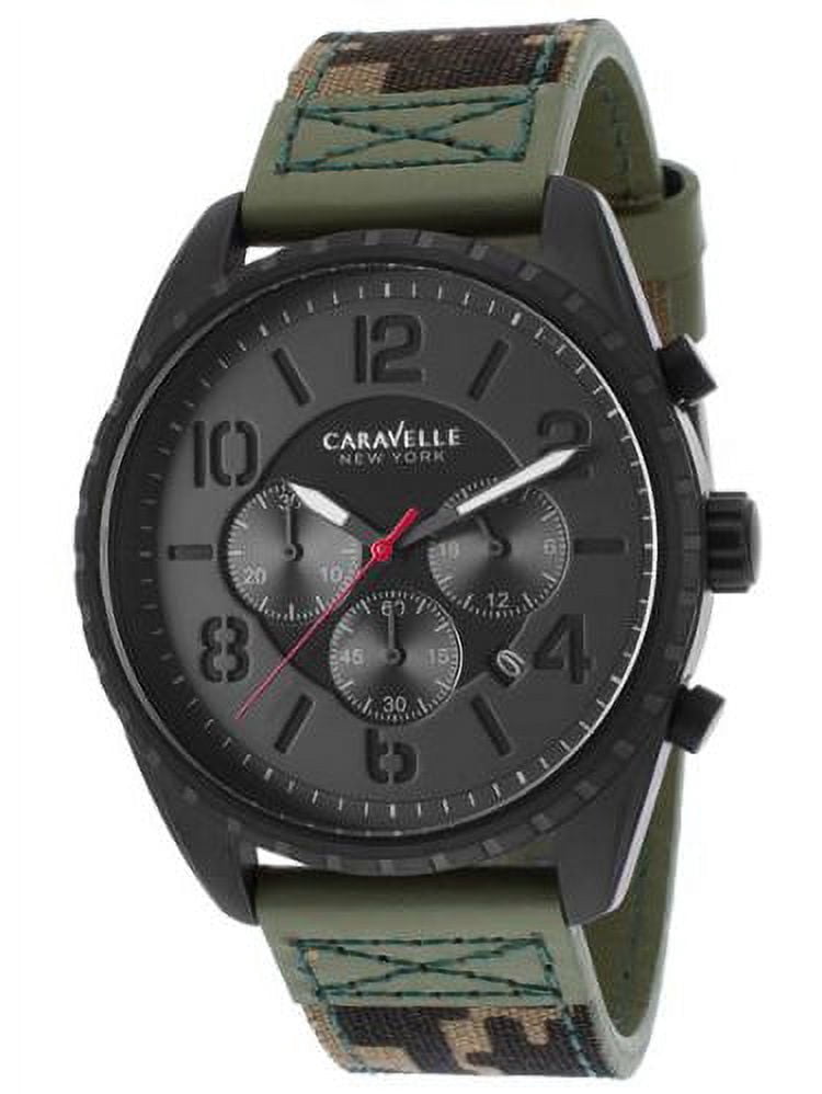 メンズ 極美品 CARAVELLE NEW YORK メンズ クロノグラフ 43A117