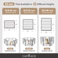thumbnail image 6 of CAPHAUS 24/32/40 Inch Height Bold Metal Foldable Heavy-Duty Pet Playpen with Door, Available in 8/16/24/32 Panels, Indoor/Outdoor Portable Kennel, Dog/Animals Exercise Fence Cage for Yard, RV, Camping, 6 of 9