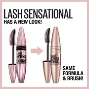 Maybelline Lash Sensational Washable Mascara, Lengthening and Volumizing for a Full Fan Effect, Very Black, 1 Count